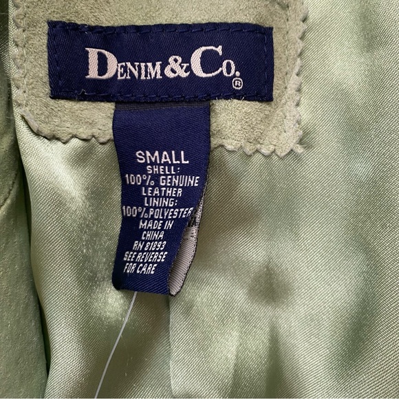 NWT Denim and Co. Suede Leather Jacket - Picture 9 of 9